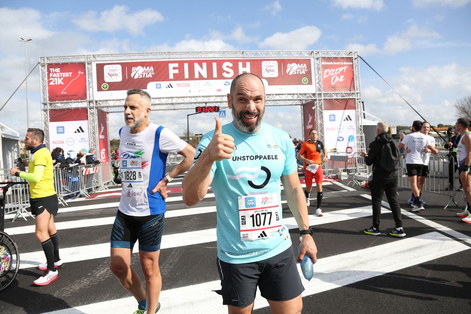 Emilian Nedecu - finish RomaOstia Half Marathon 2024