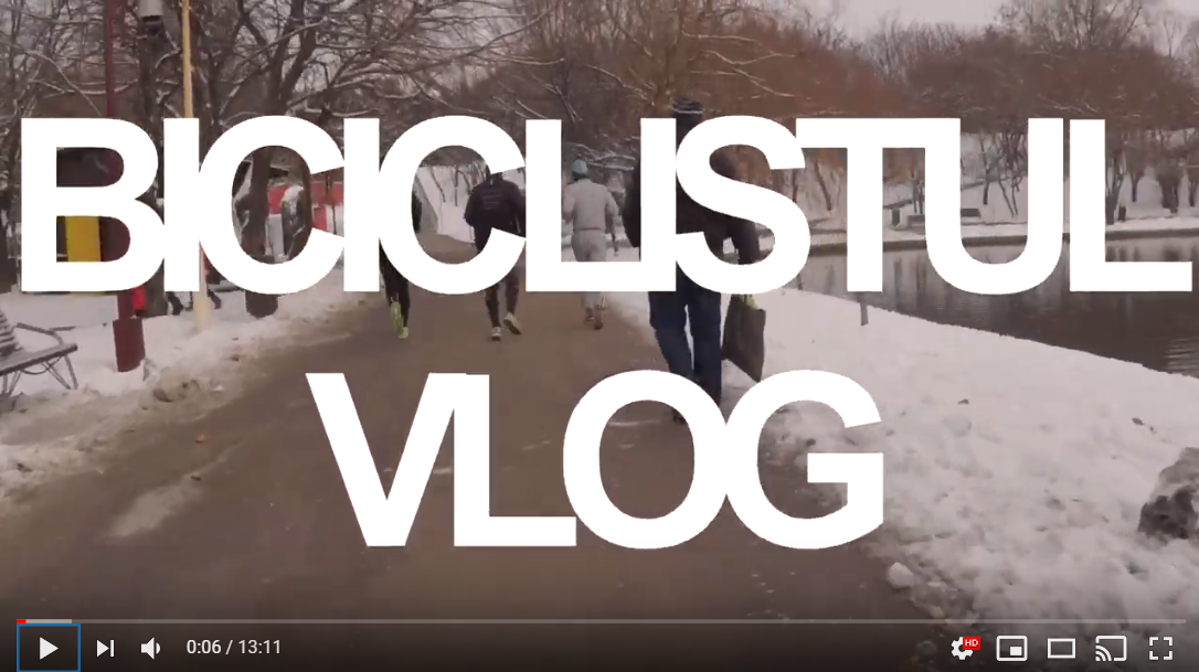 Biciclistul vlogging - ultima alergare inainte de Craciun