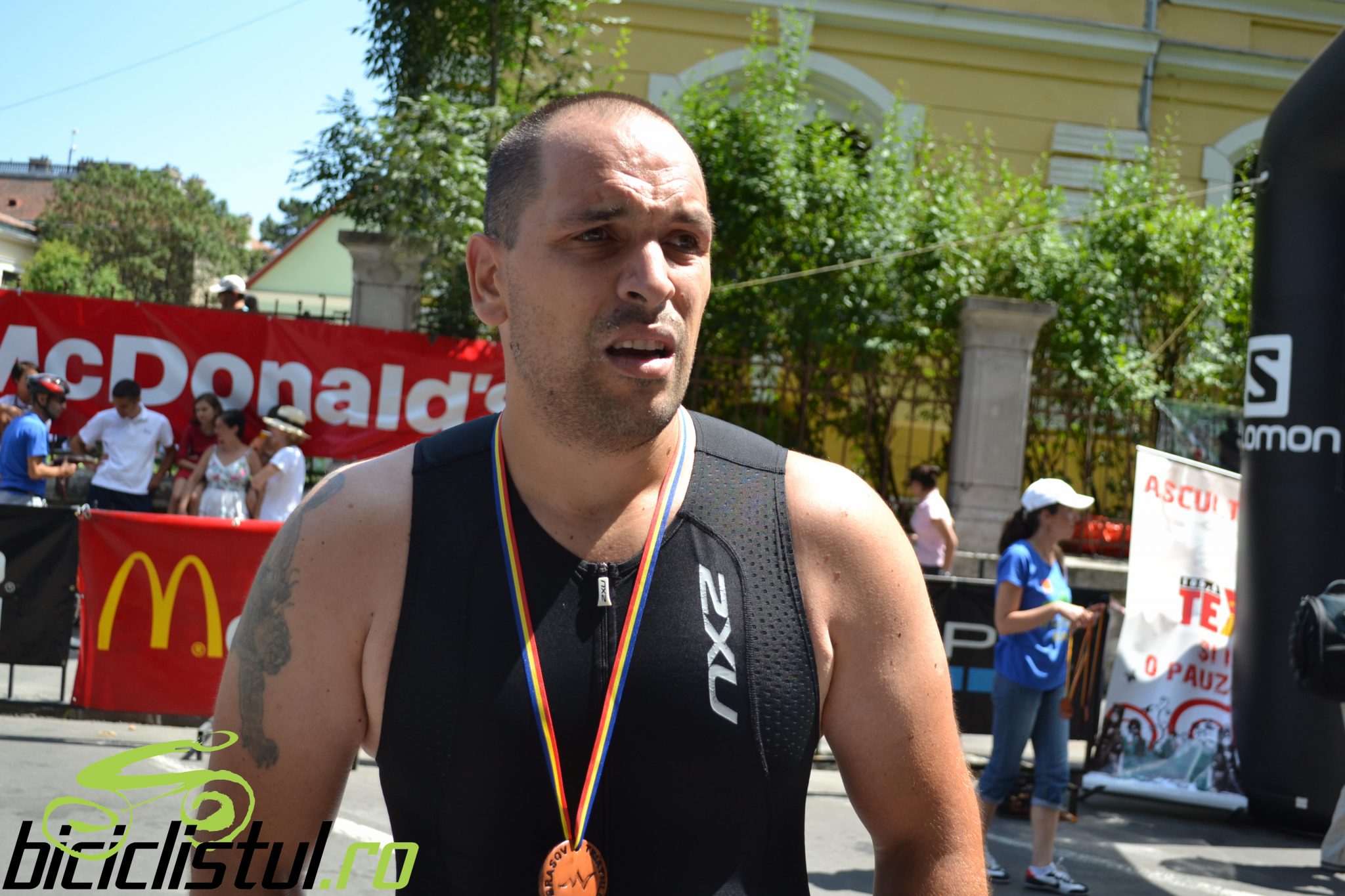 Brasov Triathlon - finish Emilian Nedelcu