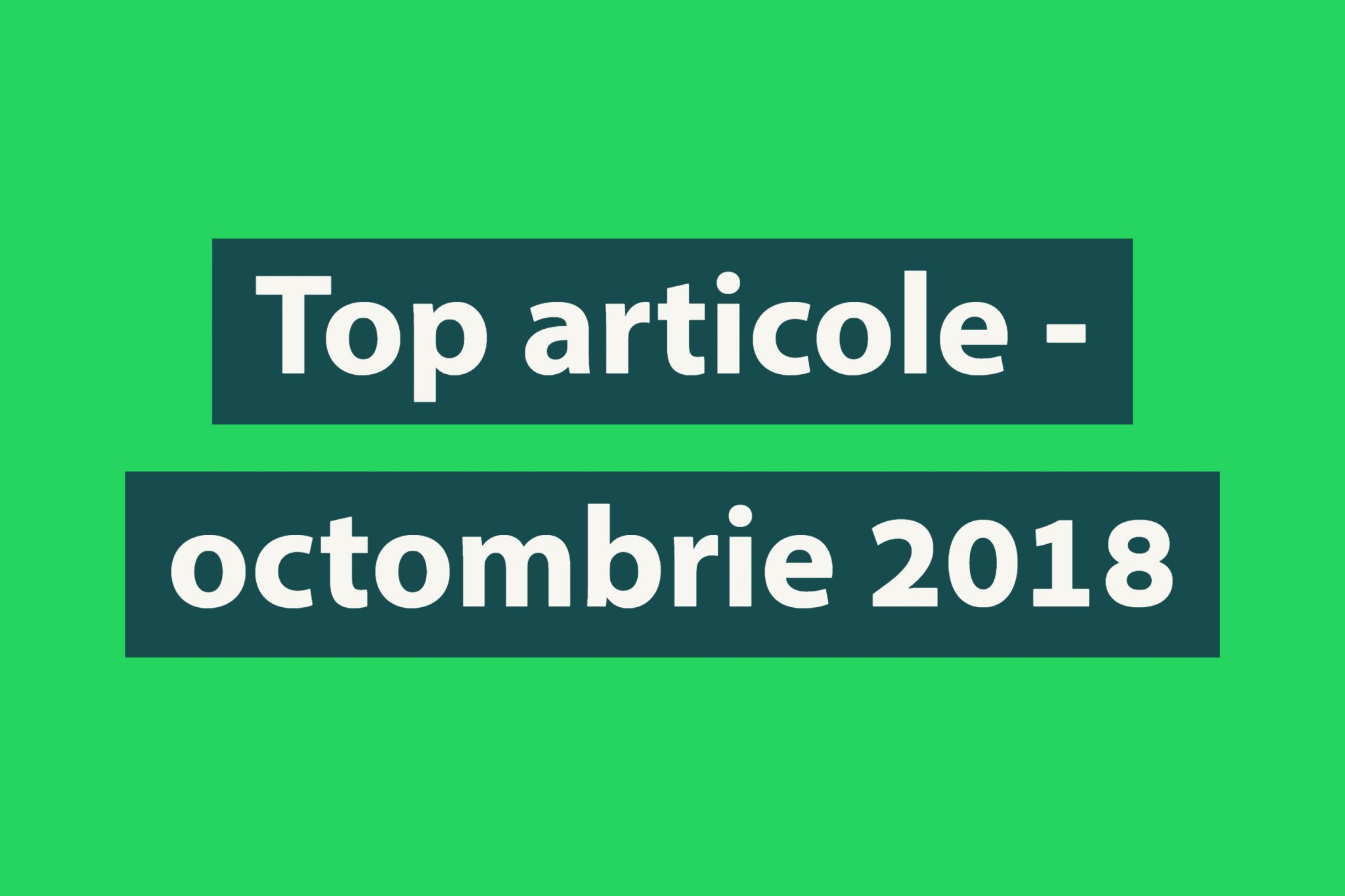 Top articole luna octombrie Biciclistul.ro